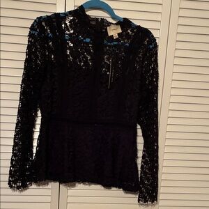 Elegant Black Lace Blouse
